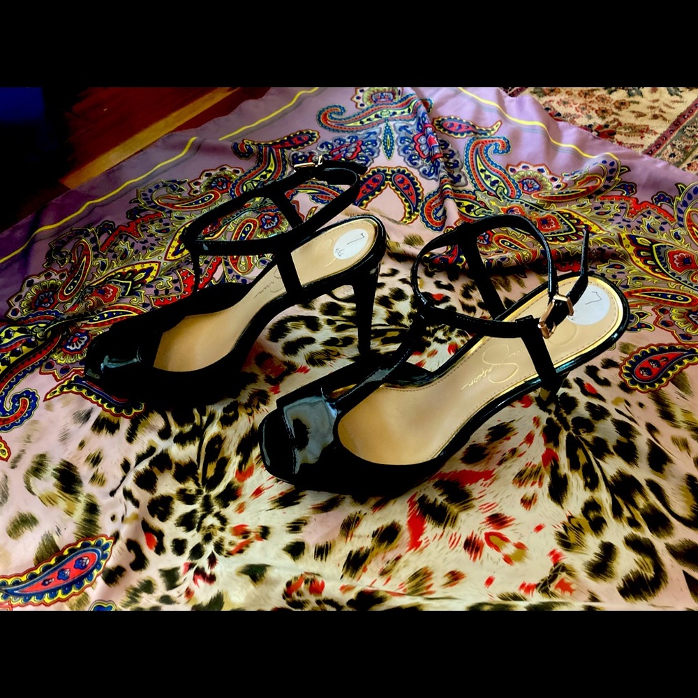 JESSICA SIMPSON STRAP HEELS